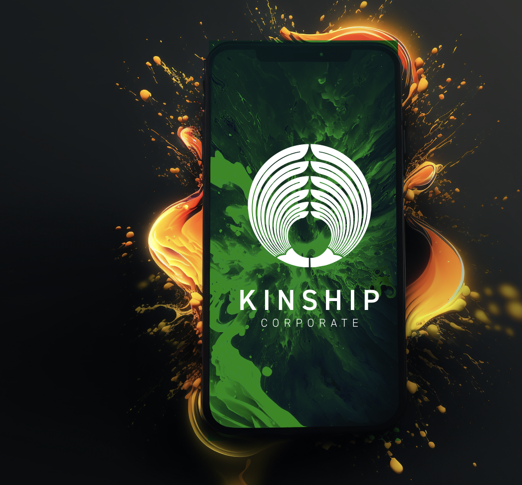 Kinship Corporate product concept on mobile